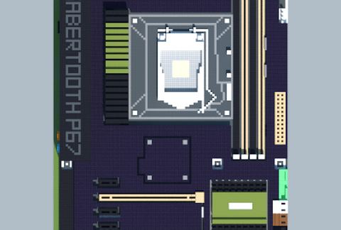 Постройка материнской платы Intel P67 Sabertooth в Майнкрафт