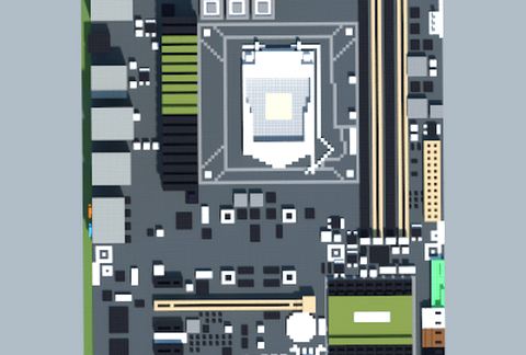 Постройка материнской платы Intel P67 Sabertooth в Майнкрафт — скриншот 2
