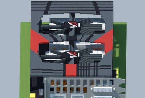 Футуристическая постройка GTX 580 MARS II в стиле ASUS ROG — скриншот 2
