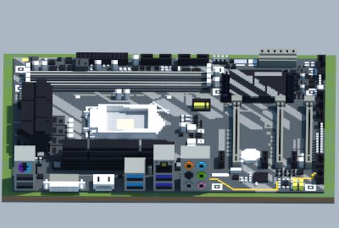 Материнская плата Intel Z370-HD3 в Майнкрафт — скриншот 2