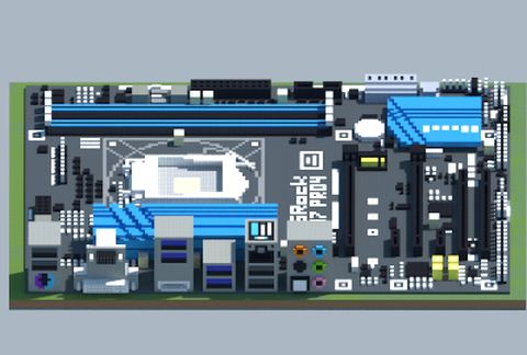 Компьютерная материнская плата Intel Z97-Pro4 в Майнкрафт — скриншот 2