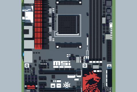 Игровой компьютер в стиле MSI A88X-G45 Gaming