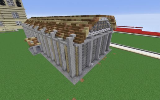 Складской дом из камня и бетона