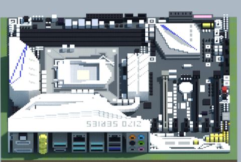 Современная материнская плата ASUS Z170-Deluxe в Майнкрафт — скриншот 2