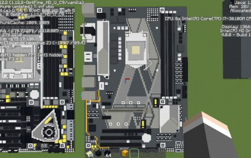 Современная системная плата Intel H370-PLUS в Майнкрафт — скриншот 2