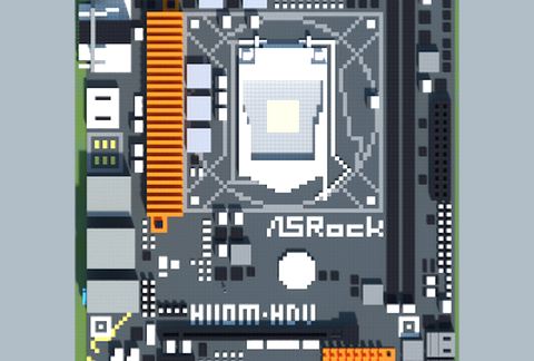 Материнская плата Intel H110M-HDV для сборки Майнкрафт ПК