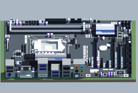 Материнская плата Intel H87-D3H от Gigabyte в Майнкрафт — скриншот 2