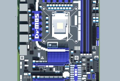 Материнская плата Intel P55-GD80 в Майнкрафт