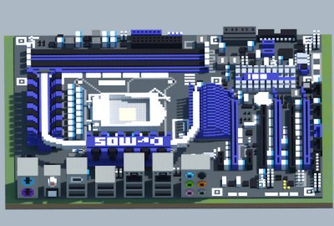 Материнская плата Intel P55-GD80 в Майнкрафт — скриншот 2