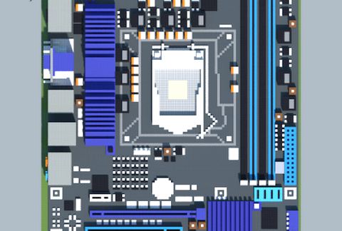 Материнская плата Intel P7H55-M PRO в Майнкрафт