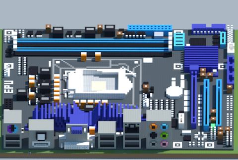 Материнская плата Intel P7H55-M PRO в Майнкрафт — скриншот 2