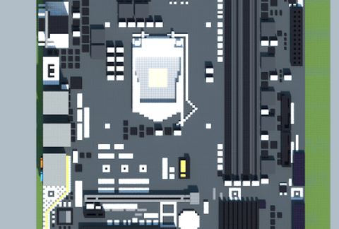 Материнская плата Intel Q170M-D3H-GSM от Gigabyte в Майнкрафт