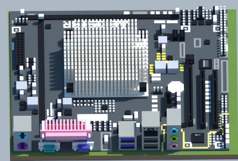 Современный компьютерный блок в стиле BIOSTAR для Майнкрафта — скриншот 2