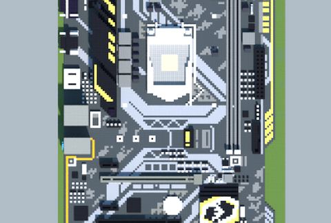 Материнская плата Intel H310-PLUS GAMING в стиле ASUS TUF для Майнкрафт
