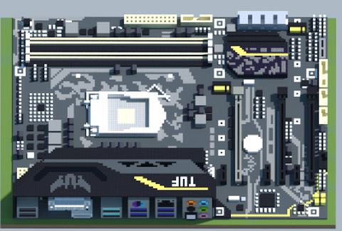 Компьютерный корпус Intel Z270 Mark II в стиле ASUS TUF — скриншот 2