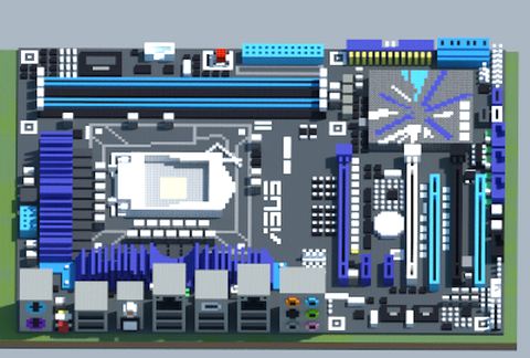 Материнская плата Intel P7P55D-DELUXE в Майнкрафт — скриншот 2