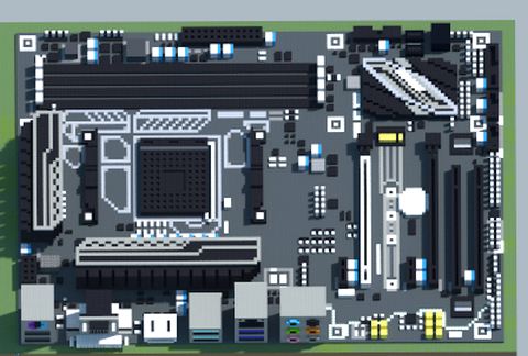 Материнская плата AMD B350 PC MATE в Майнкрафт — скриншот 2