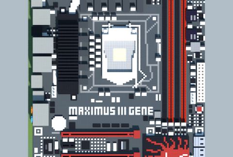 Материнская плата Intel P55 в стиле ASUS ROG для Майнкрафт
