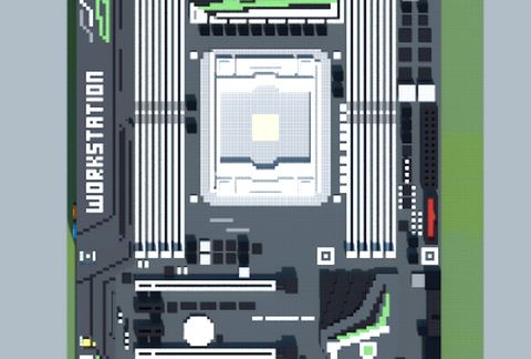 Системный блок Intel X99A WORKSTATION в Майнкрафт