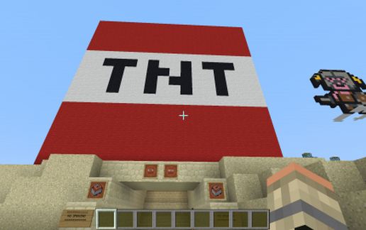 Музей TNT в Майнкрафт с эффектным тематическим оформлением — скриншот 3