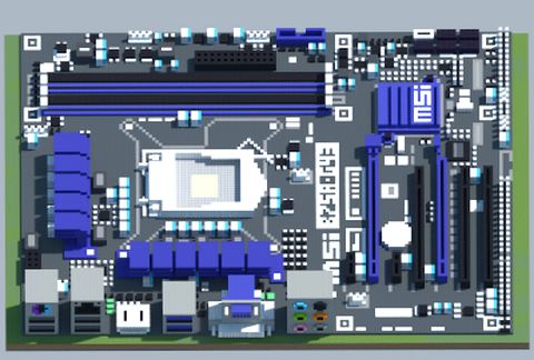 Материнская плата Intel B75A-G43 в Майнкрафт — скриншот 2