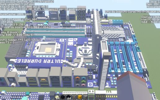 Материнская плата Intel Gigabyte GA-X58A-UD9 в Майнкрафт — скриншот 2