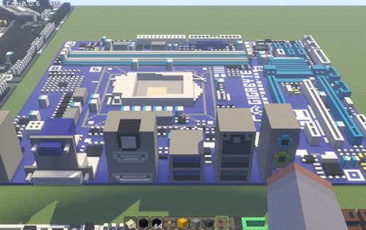 Материнская плата Intel GA-B75M-D3P в Майнкрафт — скриншот 2