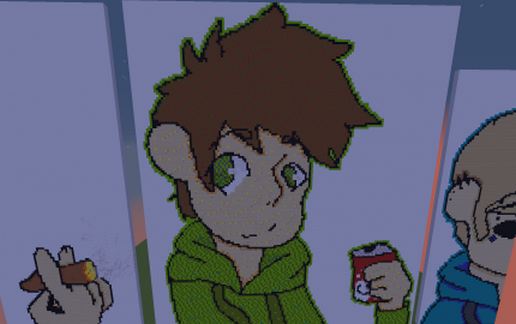 Арт-постройка в стиле Eddsworld для Майнкрафта