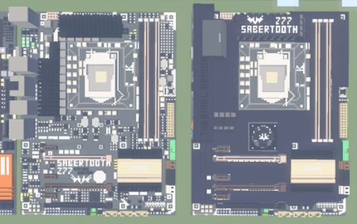 Материнская плата Intel Z77 Sabertooth в Майнкрафте