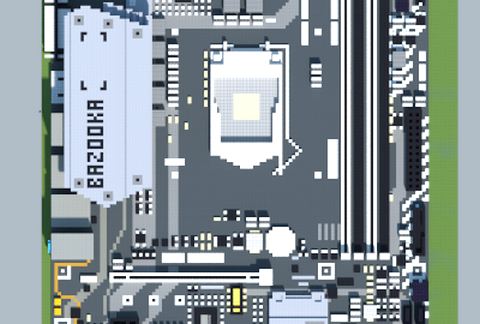 Современная постройка MSI B360M Bazooka в стиле техники