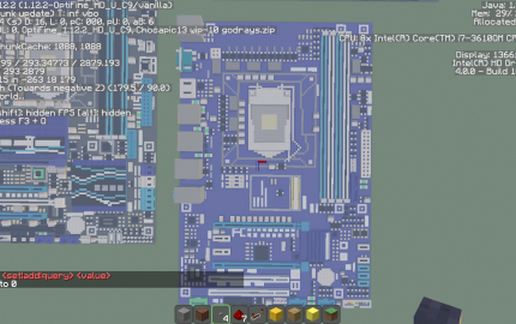 Материнская плата Intel GA-Z77P-D3 в Майнкрафт