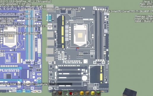 Материнская плата Intel GA-Z87P-D3 в Майнкрафт