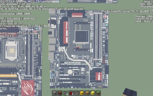 Компьютерная материнская плата Gigabyte AMD в Майнкрафт