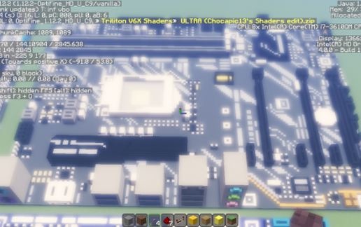 Материнская плата Intel Z370P-D3 из блоков Майнкрафта — скриншот 2