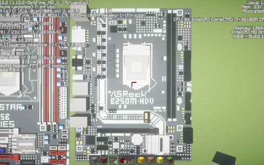 Материнская плата Intel B250M-HDV в Майнкрафт