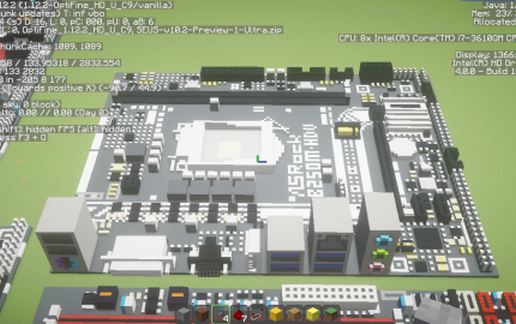 Материнская плата Intel B250M-HDV в Майнкрафт — скриншот 2