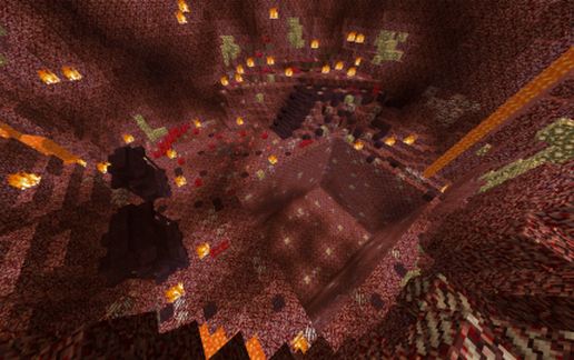 Адская PvP-арена для Майнкрафт с шахтами и Nether-стилем — скриншот 2