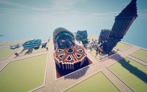 Космическая станция для Майнкрафт в стиле World Of Wizards Online — скриншот 2