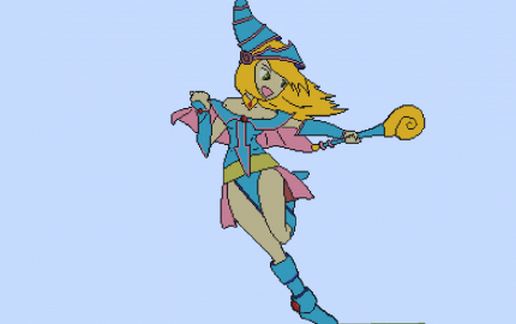 Фигурка тёмного мага-девушки из Майнкрафт по мотивам Yu-Gi-Oh! — скриншот 2