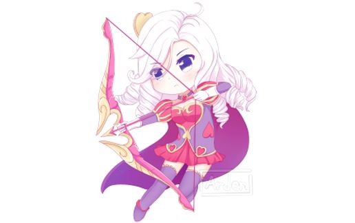 Фигурная постройка Heartseeker Ashe в Майнкрафт