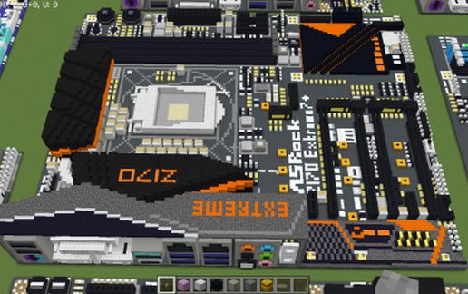 Материнская плата Intel Z170-Extreme7+ от ASRock в Майнкрафте — скриншот 2