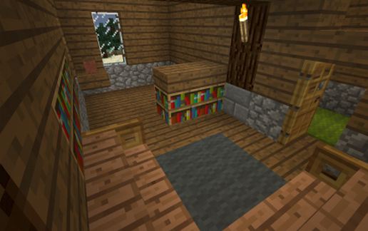 Средневековый дом с NPC для Майнкрафт 1.12+ — скриншот 3