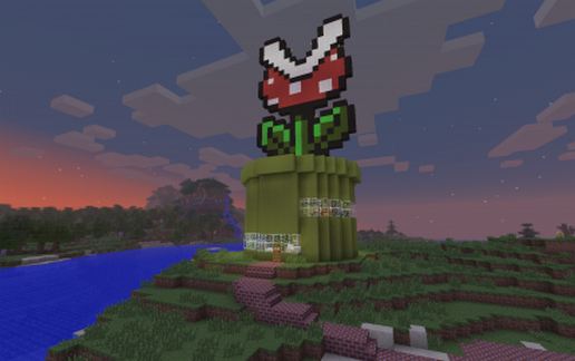 Дом в стиле Mario Flower для выживания и уютной базы — скриншот 3