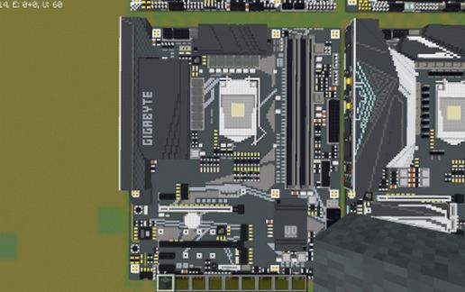 Материнская плата Intel Z490 UD в Майнкрафте