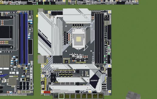 Материнская плата Intel W480 Creator из Майнкрафта
