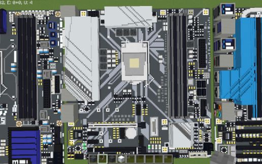 Материнская плата Intel Z390 M от Gigabyte в Майнкрафт
