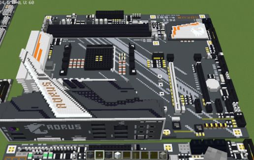 Материнская плата AMD A520 AORUS ELITE в Майнкрафт — скриншот 3