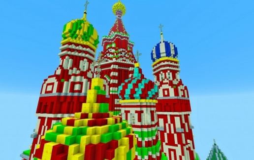 Кафедральный собор Василия Блаженного в Майнкрафт
