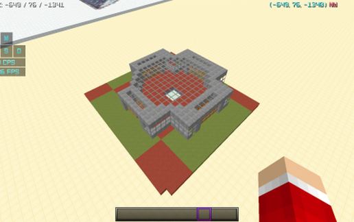 Лёгкая база для HCF в Майнкрафт из терракоты и камня