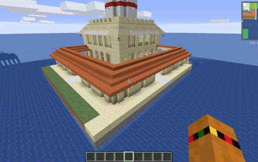 Башня сигнала для Майнкрафт в современном стиле — скриншот 2